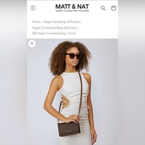 SOLD Matt and Nat black cross body bag. Excellent condition.